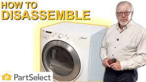 Dryer Troubleshooting: How to Disassemble a Whirlpool Front-Load Dryer |  PartSelect.com - YouTube