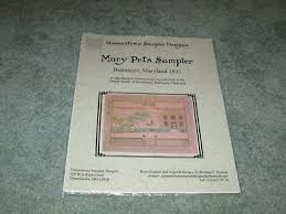New Mary Pets Sampler 1831 Cross Stitch Chart Pack