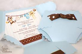 Decorate the shower with miniature diapers by turning the invitation template into a mini diaper cut out template. Diaper Baby Shower Invitations Online