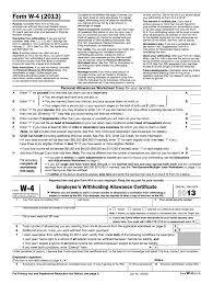 This document should be given to your employer once completed. 2013 Form Irs W 4 Fill Online Printable Fillable Blank Pdffiller