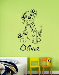 Personalized Name Decal Dalmatian Wall