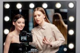 digital camera with makeup artist