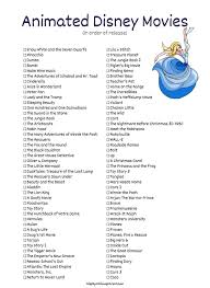 Hong kong disneyland (opened 2005). Disney Movies Checklist To Track How Many Classics You Ve Seen Moms Collab Disney Movies List Disney Original Movies Disney Animated Movies