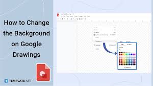 change the background on google drawings