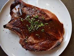 pork shoulder steak with honey mustard