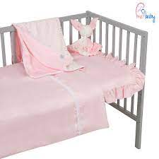 Luxury Baby Girl Bedding Set For Cot
