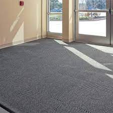 greatmats diagonal heavy duty carpet tiles commercial carpet squares 1 64 ft x 1 64 ft ribbed surface colors beige charcoal or gray