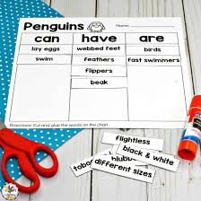 Penguin Activities For A Winter Animal Unit Of Mini Lesson