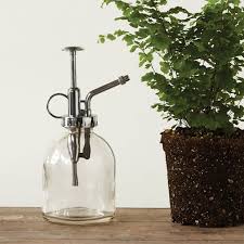 Metal And Glass Plant Mister Set Of 2