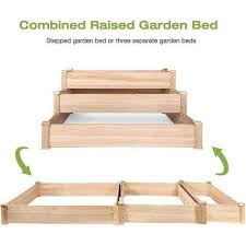 3 Tier Raised Garden Bed Kit Wooden