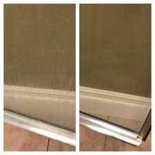 how to clean glass shower doors bar