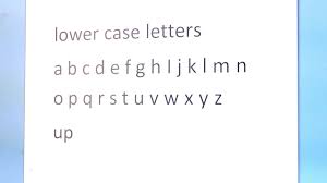 upper case letters tutorial
