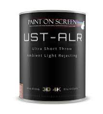 Projection Projector Screen Paint Ultra Short Throw With Ambient Light Rejection Gallon