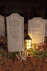 halloween tombstones easy diy decorations