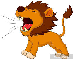 sticker lion cartoon roaring pixers hk
