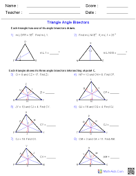 18) write an inequality to represent your answer:_ name the largest and the smallest angle. Geometry Worksheets Triangle Worksheets