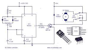 dc motor sd controller circuit using
