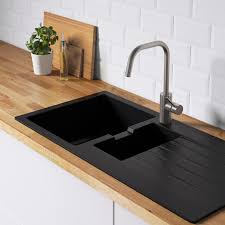 Yes, there was an old sink up there, but there was also some very gross wallpaper — and we didn't keep but for everything there is a place, and ikea has its place in this kitchen under the eaves. Sinksjon Inset Sink 1 1 2 Bowl Black Quartz Composite Ikea