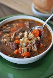 Slow Cooker From Scratch Slow Cooker Beef And Barley Soup From Mel S  gambar png