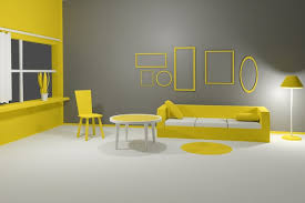 3d render of modern interior living