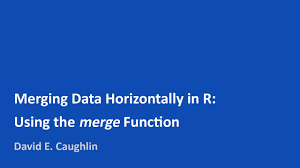 merging data horizontally in r using