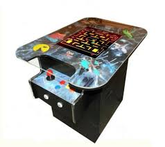On Cocktail Arcade Machine With
