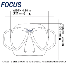 Us 51 05 Cressi Focus Scuba Diving Mask Tempered Glass 2 Window Low Volume Snorkeling Swimming Mask For Adults In Diving Masks From Sports