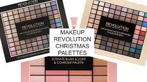 makeup revolution christmas palettes