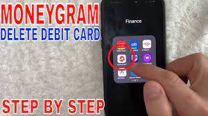 remove debit card from moneygram