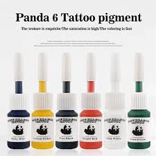 6 colors tattoo ink pigment set body