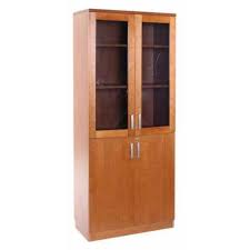 Concerto Tall Cupboard With Half Glass