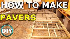 how to make your own concrete pavers