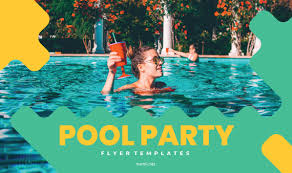 Pool Party Invitation Templates Pool Party Flyers Design