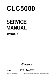 Canon Clc5000 Technical Information Manualzz Com