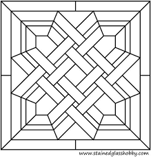 celtic stained glass panel pattern