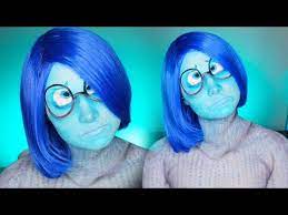 sadness inside out makeup tutorial