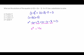 Use U Substitution To Solve X