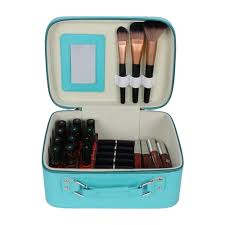 pu leather makeup box organizer