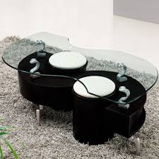 Lucca Contemporary Glass Coffee Table