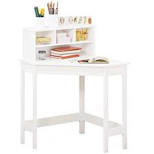 Corner desk for kids color. Amazon Com Utex Corner Desk With Storage And Hutch For Small Space Kids Corner Desk With Reversible Hutch For Girls Boys Study Computer Desk Workstation Writing Table For Home School Use White