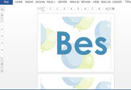 How To Create Best Wishes Banner Using Ms Word