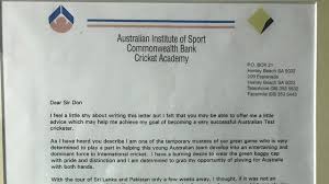 Each point should be presented in a separate paragraph containing a write a letter, explaining why your class would like to visit the company's premises, and. Cricket Australia Justin Langer Letter To Donald Bradman Revealed In New Book