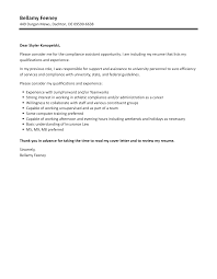 compliance istant cover letter