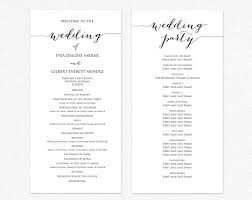 Wedding Ceremony Program Templates Wedding Templates And