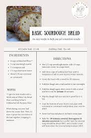 basic sourdough bread recipe beginner