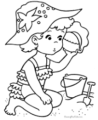 Sand buckets, sail boats, sea shells and more beach coloring pictures and sheets to color. Beach Coloring Pages Sheets And Pictures