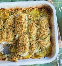 baked fish with a crunchy dijon mustard