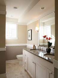 cream and grey bathroom color painting