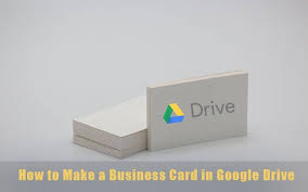 A virtual business card reduces the need for paper business cards. How To Make A Business Card In Google Drive Allinfo