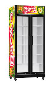 Double Glass Door Fridge For Food